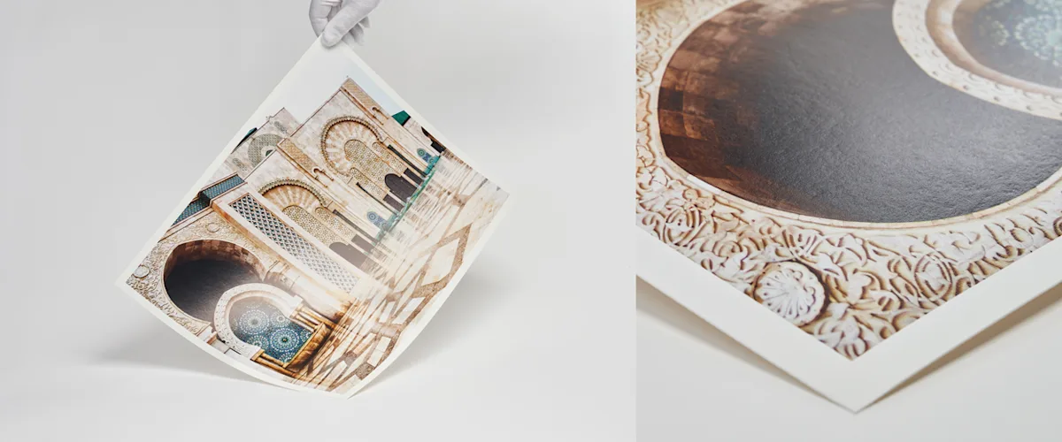 PDP | Hahnemühle Fine Art Print | Image Slider Section | Slide #3 close up of fine art print on hahnemühle fineart pearl paper.