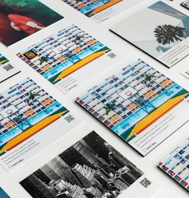 Product samples Various product samples from WhiteWall.