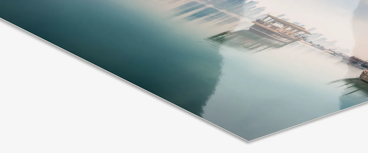 Photo Print On Aluminum Backing - Fuji Crystal DP II Close up of the photo paper.