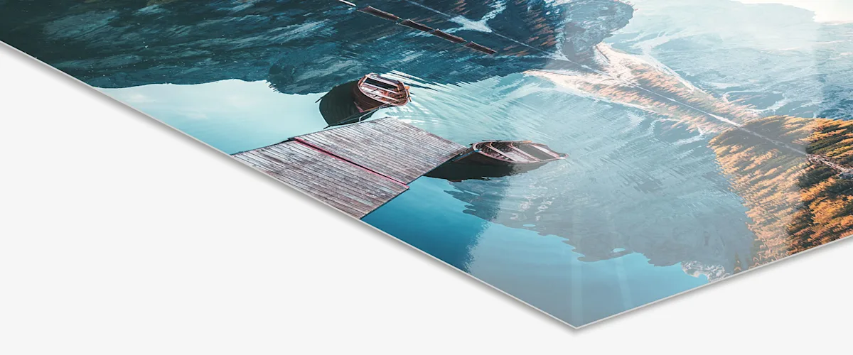 PDP | Original Photo Print Under Acrylic Glass | Image Slider Section | Slide #1 Close up of the photo paper.