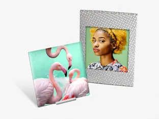 WhiteWall Mini Two WhiteWall Mini Acrylic Prints, one with stand, one in gift envelope.