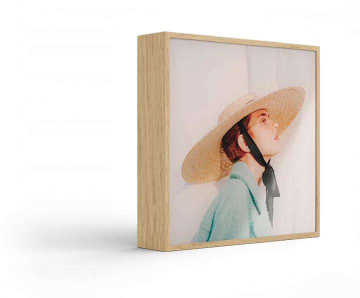 Standing ArtBox with matte acrylic surface against a white background.
