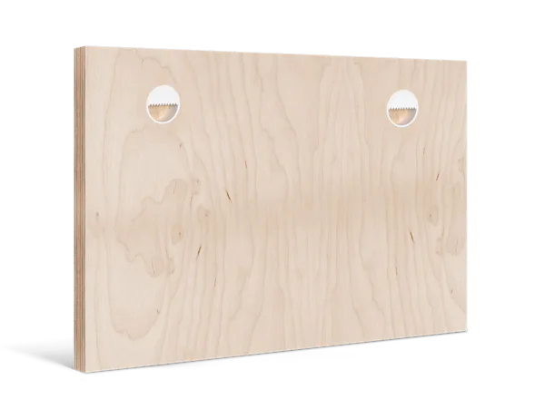 PDP | Direct Print on Wood | Images Text Section > Mounting | Media #1 Back of a Direct Print On Wood.