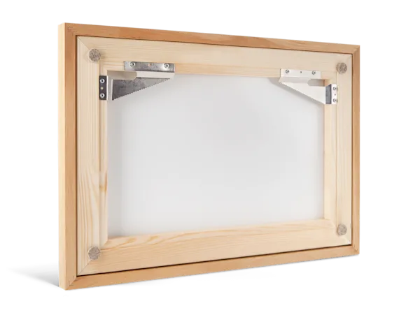 PDP | Floater Frame | Images Text Section > Mountings | Media #1 Back of the frame.