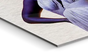Close up of a dancing woman on an HD Metal Print.