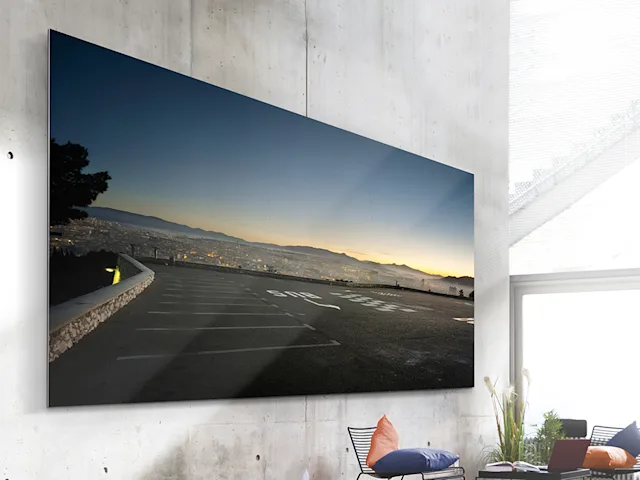 WhiteWall Masterprint Landscape image as an WhiteWall Masterprint hanging on a wall.