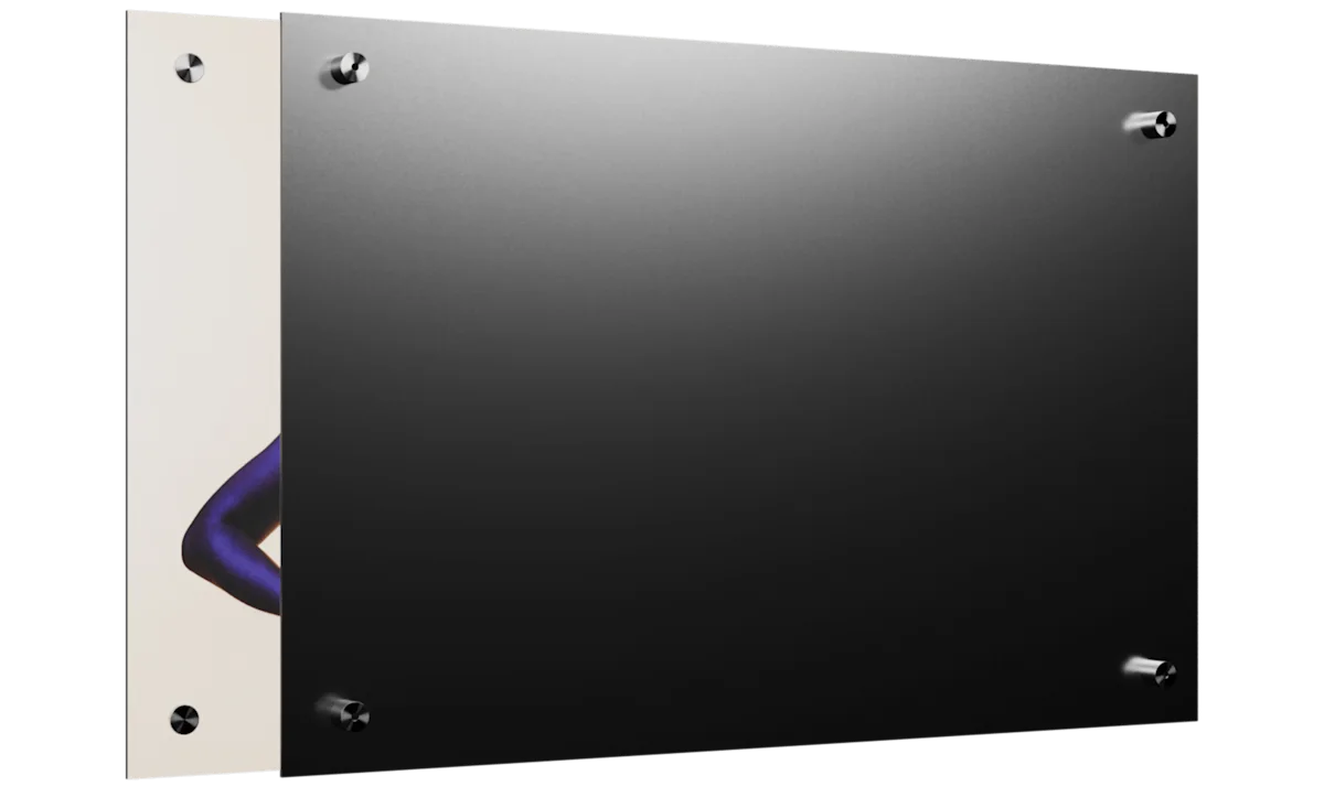 PDP | HD Metal Print | Image Slider Section | Mounting > Wandstifte | Media #1 Back of the image.